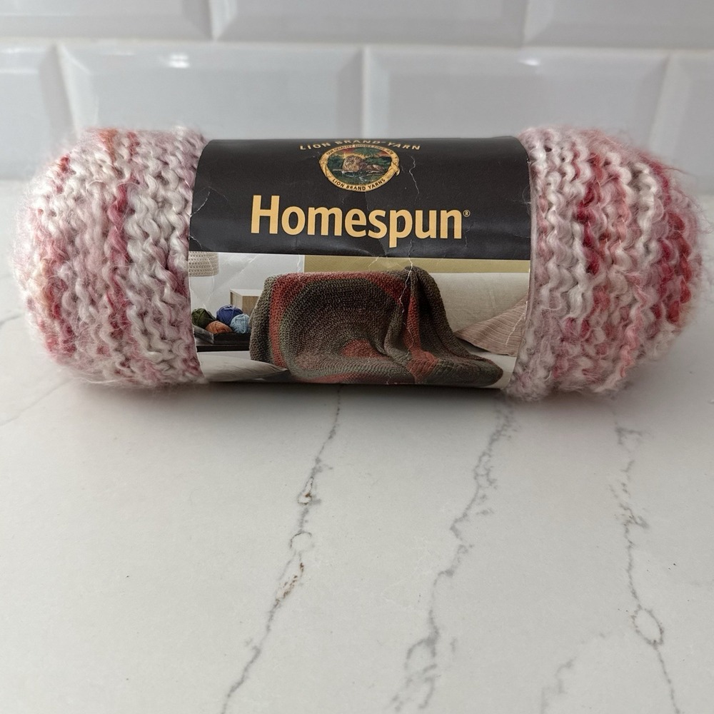 NEW Lion Brand Homespun Yarn 405 Parfait Colorway 185Yd/169m 1 Skein
